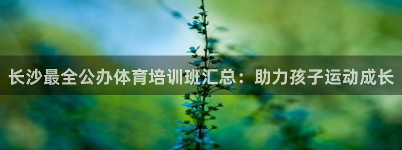 极悦平台官网登录入口：长沙最全公办体育培训班汇总：助