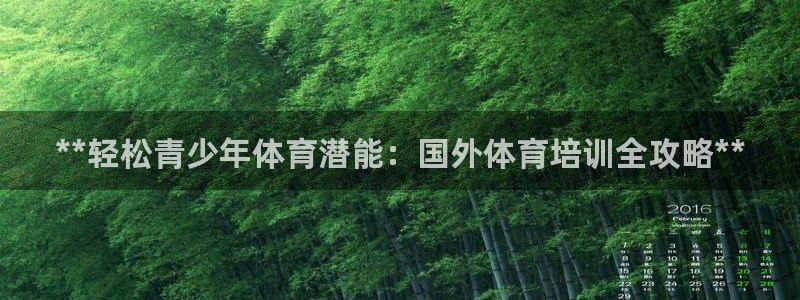 极悦平台官方网站登录：**轻松青少年体育潜能：国外体