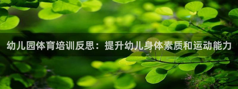 极悦平台使用注意事项有哪些：幼儿园体育培训反思：提升